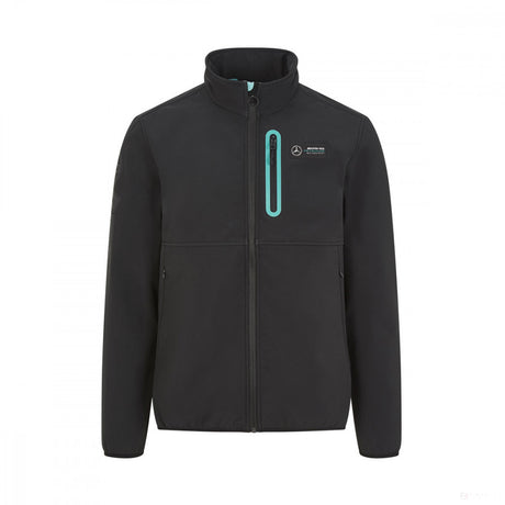 Mercedes Softshell Jacket, Fan Edition, Black, 2020 - FansBRANDS®