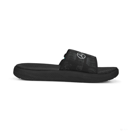 Mercedes Softride Slide PUMA Black-Spectra Green - FansBRANDS®
