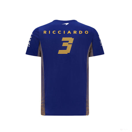 McLaren T-shirt, Daniel Ricciardo, Blue, 2021 - FansBRANDS®