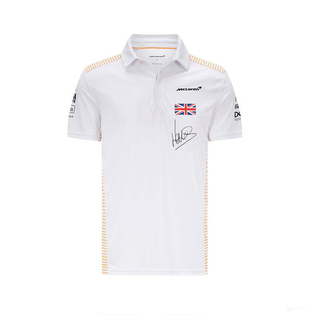 McLaren Polo, Lando Norris, White, 2021 - FansBRANDS®