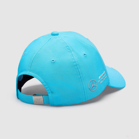 Mercedes Team Kids George Russell Baseball Driver Cap, Blue, 2023 - FansBRANDS®