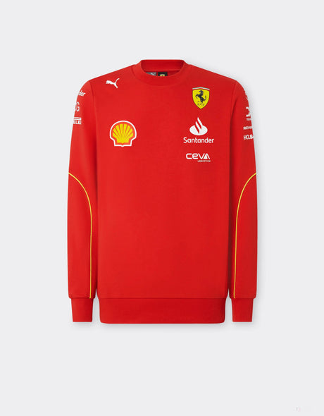 Ferrari sweatshirt, Puma, team, crew neck, red, 2024 - FansBRANDS®