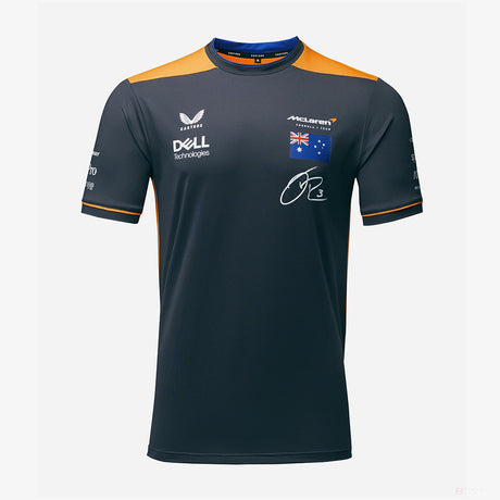 McLaren T-Shirt, Daniel Ricciardo Team, Grey, 2022 - FansBRANDS®